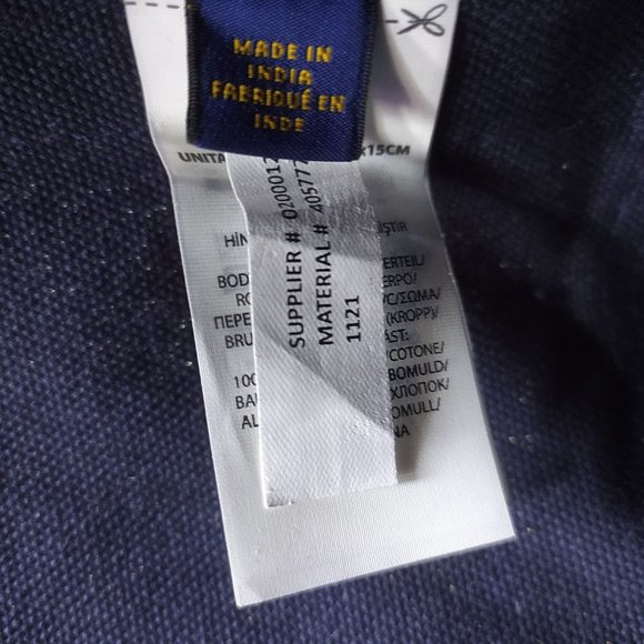 Polo Ralph Lauren Big Pony Canvas Tote Navy - Picture 16 of 16